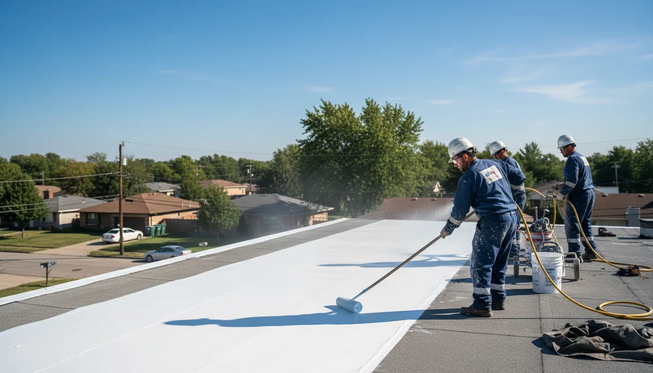 Commercial roof coating in Paul Smiths, NY near me